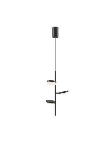 Maytoni Fad Lampa Wisząca LED 18W 1100lm 3000K Czarny MOD070PL-L18B3K