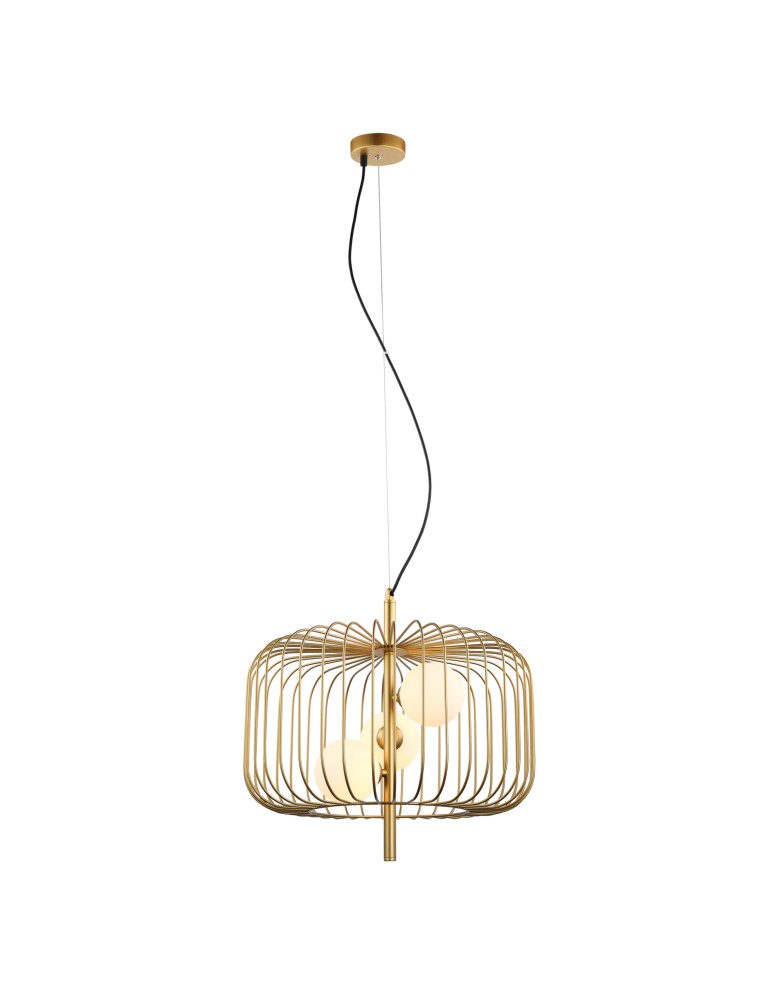 Lampy wiszące loftowe - ITALUX Daren Złoty Wisząca 3xG9 25W MDM-3936/3 GD - product kolory-swiatla.pl 2
