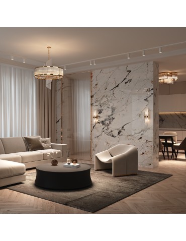 Maytoni Frame Żyrandol Glamour 6xE14 60W Złoty MOD174PL-06G - produkt 2
