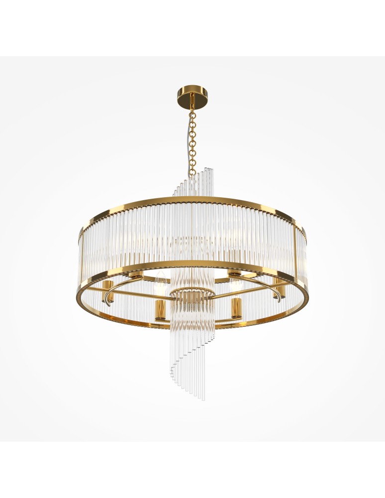 Maytoni Frame Żyrandol Glamour 6xE14 60W Złoty MOD174PL-06G Maytoni Frame Żyrandol Glamour 6xE14 60W Złoty MOD174PL-06G