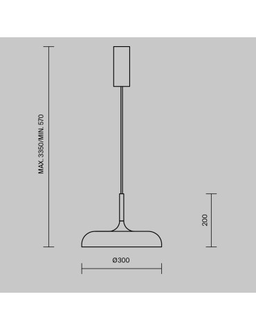 Maytoni Gerhard Lampa Wisząca Skandynawska LED 19W 1000lm 3000K Szary MOD189PL-L12GR3K1 - produkt 2