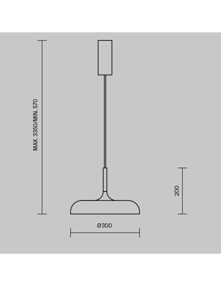 Lampy wiszące - Maytoni Gerhard Lampa Wisząca Skandynawska LED 19W 800lm 3000K Czarny MOD189PL-L12B3K1 - product kolory-swiatla.pl 2