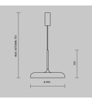 Lampy wiszące - Maytoni Gerhard Lampa Wisząca Skandynawska LED 26W 1400lm 3000K Biały MOD189PL-L18W3K1 - product 2