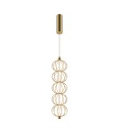 Maytoni Golden Cage Lampa Wisząca LED 17W 1050lm 3000K Złoty MOD216PL-L10G3K Maytoni Golden Cage Lampa Wisząca LED 17W 1050lm 3000K Złoty MOD216PL-L10G3K