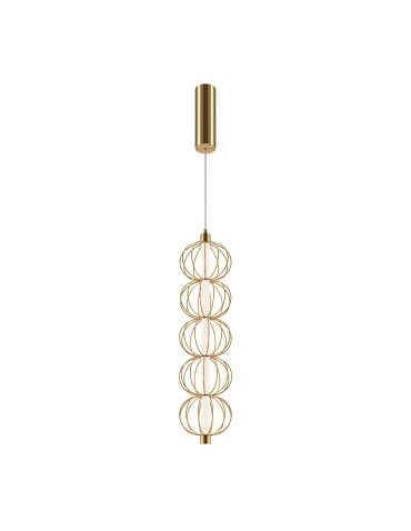 Maytoni Golden Cage Lampa Wisząca LED 17W 1050lm 3000K Złoty MOD216PL-L10G3K