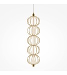 Maytoni Golden Cage Lampa Wisząca LED 17W 1050lm 3000K Złoty MOD216PL-L10G3K Maytoni Golden Cage Lampa Wisząca LED 17W 1050lm 3000K Złoty MOD216PL-L10G3K