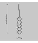 Maytoni Golden Cage Lampa Wisząca LED 17W 1050lm 3000K Złoty MOD216PL-L10G3K Maytoni Golden Cage Lampa Wisząca LED 17W 1050lm 3000K Złoty MOD216PL-L10G3K