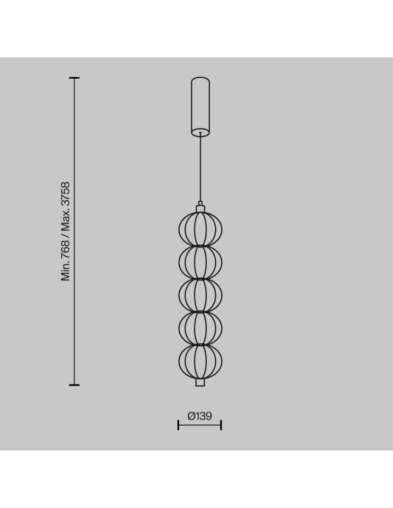 Maytoni Golden Cage Lampa Wisząca LED 17W 1050lm 3000K Złoty MOD216PL-L10G3K Maytoni Golden Cage Lampa Wisząca LED 17W 1050lm 3000K Złoty MOD216PL-L10G3K