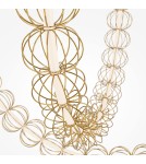 Maytoni Golden Cage Lampa Wisząca LED 117W 6400lm 3000K Złoty MOD216PL-L42G3K Maytoni Golden Cage Lampa Wisząca LED 117W 6400lm 3000K Złoty MOD216PL-L42G3K