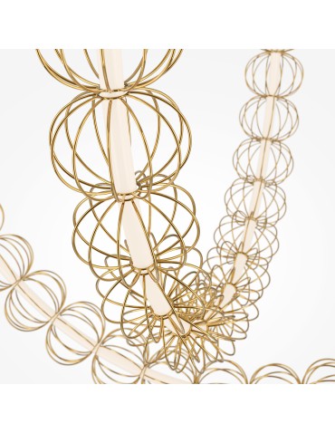 Maytoni Golden Cage Lampa Wisząca LED 117W 6400lm 3000K Złoty MOD216PL-L42G3K - produkt 2