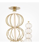 Maytoni Golden Cage Lampa Wisząca LED 117W 6400lm 3000K Złoty MOD216PL-L42G3K Maytoni Golden Cage Lampa Wisząca LED 117W 6400lm 3000K Złoty MOD216PL-L42G3K