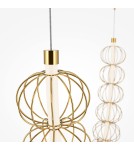 Maytoni Golden Cage Lampa Wisząca LED 107W 6110lm 3000K Złoty MOD216PL-L55G3K Maytoni Golden Cage Lampa Wisząca LED 107W 6110lm 3000K Złoty MOD216PL-L55G3K