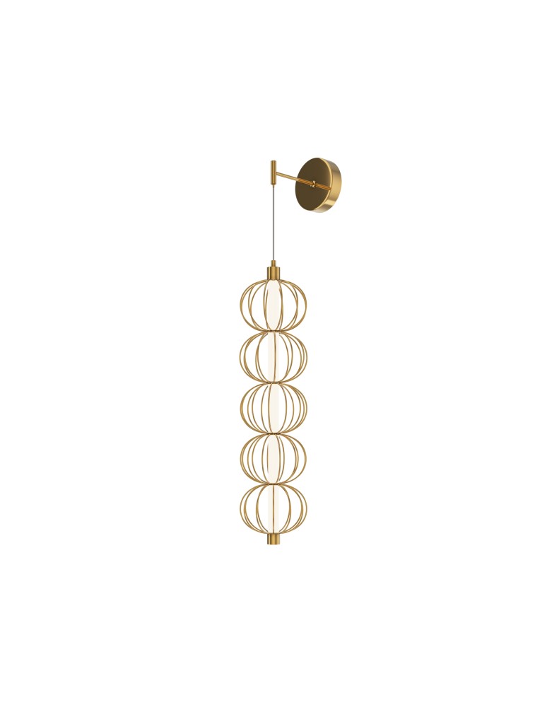 Maytoni Golden Cage Kinkiet Wiszący LED 17W 1100lm 3000K Złoty MOD216WL-L10G3K Maytoni Golden Cage Kinkiet Wiszący LED 17W 1100lm 3000K Złoty MOD216WL-L10G3K
