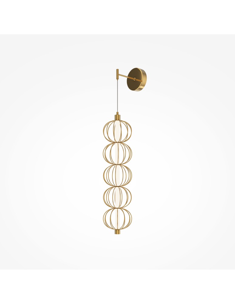 Maytoni Golden Cage Kinkiet Wiszący LED 17W 1100lm 3000K Złoty MOD216WL-L10G3K Maytoni Golden Cage Kinkiet Wiszący LED 17W 1100lm 3000K Złoty MOD216WL-L10G3K