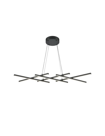 Maytoni Halo Lampa Wisząca LED 40W 800lm Czarny MOD244PL-L50BK