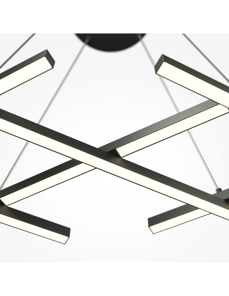 Maytoni Halo Lampa Wisząca LED 40W 800lm Czarny MOD244PL-L50BK Maytoni Halo Lampa Wisząca LED 40W 800lm Czarny MOD244PL-L50BK