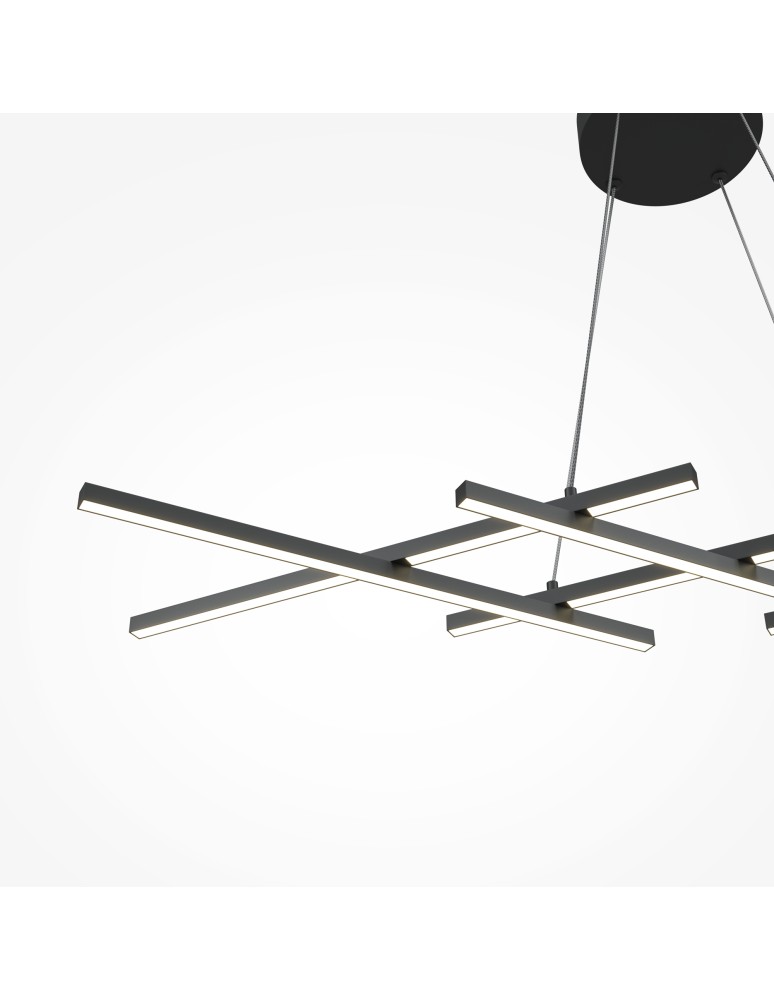 Maytoni Halo Lampa Wisząca LED 40W 800lm Czarny MOD244PL-L50BK Maytoni Halo Lampa Wisząca LED 40W 800lm Czarny MOD244PL-L50BK