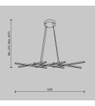 Maytoni Halo Lampa Wisząca LED 40W 800lm Czarny MOD244PL-L50BK Maytoni Halo Lampa Wisząca LED 40W 800lm Czarny MOD244PL-L50BK
