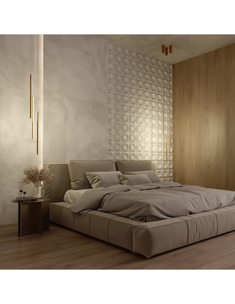 Maytoni Halo Lampa Wisząca Rurka LED 11W 750lm Mosiądz MOD246PL-L12BSK