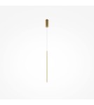 Lampy wiszące - Maytoni Halo Lampa Wisząca Rurka LED 11W 750lm Mosiądz MOD246PL-L12BSK - product 5