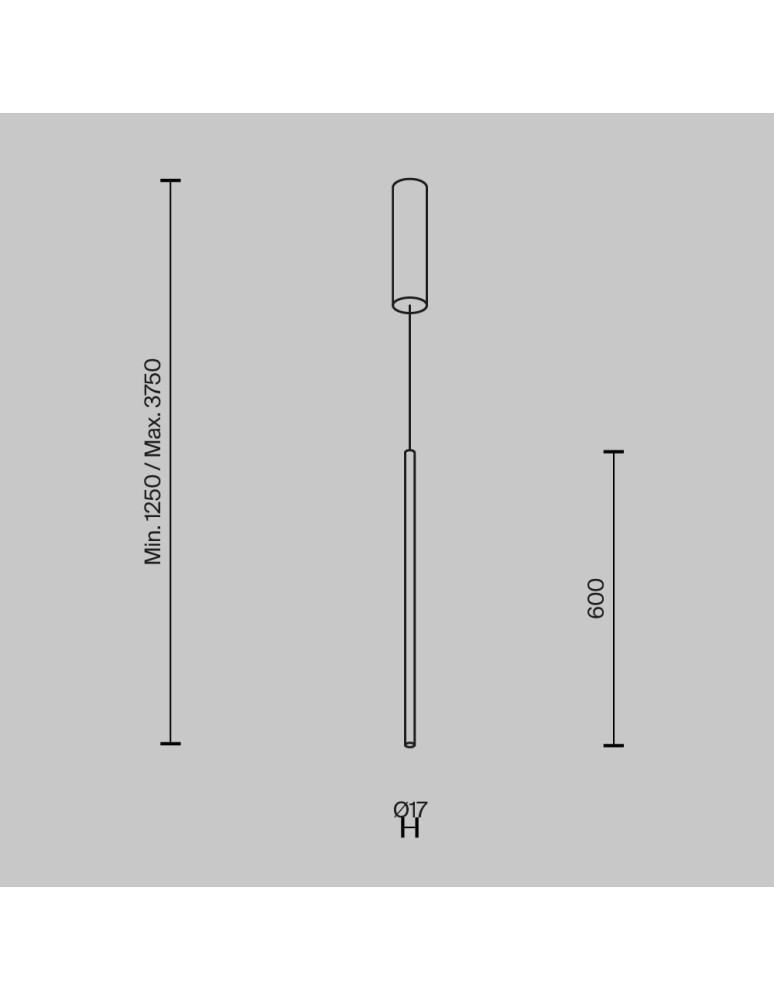 Maytoni Halo Lampa Wisząca Rurka LED 11W 750lm Mosiądz MOD246PL-L12BSK