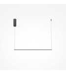Maytoni Halo Lampa Wisząca Pozioma LED 10W 630lm Czarny MOD246PL-L16BK Maytoni Halo Lampa Wisząca Pozioma LED 10W 630lm Czarny MOD246PL-L16BK