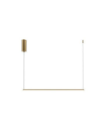 Maytoni Halo Lampa Wisząca Pozioma LED 10W 500lm Mosiądz MOD246PL-L16BSK