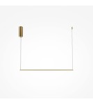 Lampy wiszące - Maytoni Halo Lampa Wisząca Pozioma LED 10W 500lm Mosiądz MOD246PL-L16BSK - product 4