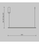 Lampy wiszące - Maytoni Halo Lampa Wisząca Pozioma LED 10W 500lm Mosiądz MOD246PL-L16BSK - product 6