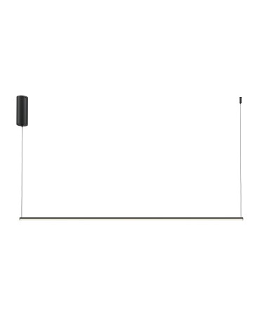 Maytoni Halo Lampa Wisząca Pozioma LED 16W 800lm Czarny MOD246PL-L24BK