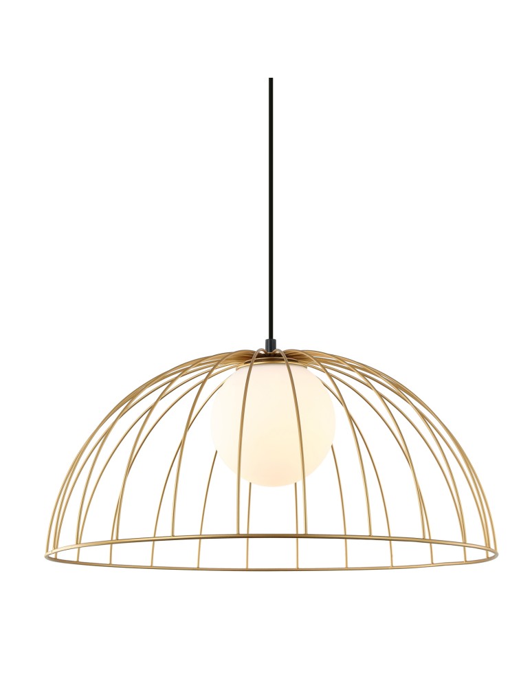 Lampy wiszące loftowe - ITALUX Louis Złoty Wisząca 1xE27 40W MDM-3761/1L GD - produkt kolory-swiatla.pl 1