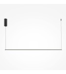 Maytoni Halo Lampa Wisząca Pozioma LED 16W 800lm Czarny MOD246PL-L24BK Maytoni Halo Lampa Wisząca Pozioma LED 16W 800lm Czarny MOD246PL-L24BK