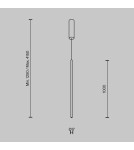 Maytoni Halo Lampa Wisząca Rurka LED 15W 750lm Czarny MOD246PL-L24BK1 Maytoni Halo Lampa Wisząca Rurka LED 15W 750lm Czarny MOD246PL-L24BK1
