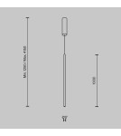 Maytoni Halo Lampa Wisząca Rurka LED 15W 1100lm Mosiądz MOD246PL-L24BSK1 Maytoni Halo Lampa Wisząca Rurka LED 15W 1100lm Mosiądz MOD246PL-L24BSK1