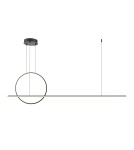 Maytoni Halo Lampa Wisząca LED 40W 1500lm Czarny MOD247PL-L49BK Maytoni Halo Lampa Wisząca LED 40W 1500lm Czarny MOD247PL-L49BK