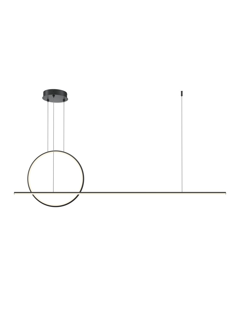 Maytoni Halo Lampa Wisząca LED 40W 1500lm Czarny MOD247PL-L49BK Maytoni Halo Lampa Wisząca LED 40W 1500lm Czarny MOD247PL-L49BK