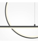 Maytoni Halo Lampa Wisząca LED 40W 1500lm Czarny MOD247PL-L49BK Maytoni Halo Lampa Wisząca LED 40W 1500lm Czarny MOD247PL-L49BK