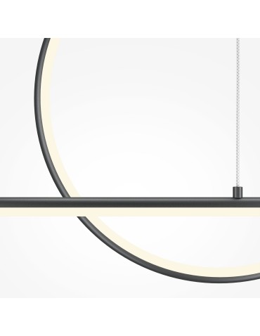 Maytoni Halo Lampa Wisząca LED 40W 1500lm Czarny MOD247PL-L49BK - produkt 2
