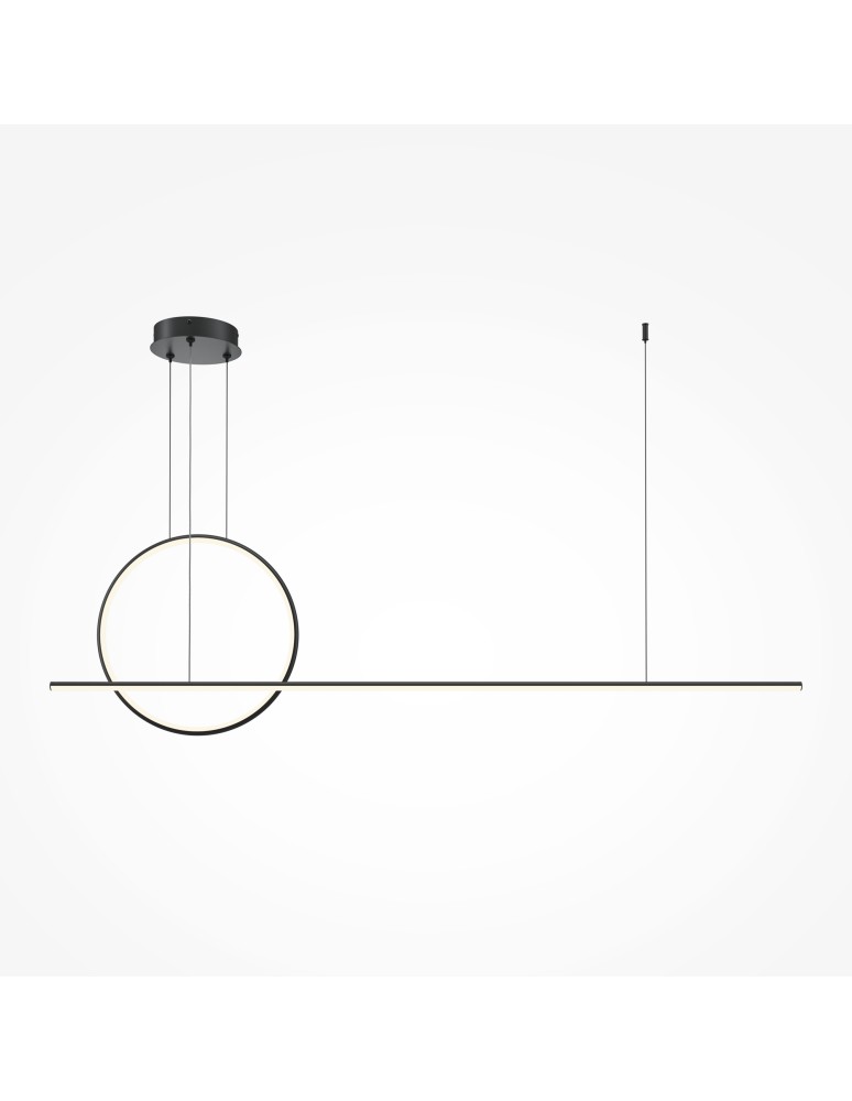 Maytoni Halo Lampa Wisząca LED 40W 1500lm Czarny MOD247PL-L49BK Maytoni Halo Lampa Wisząca LED 40W 1500lm Czarny MOD247PL-L49BK