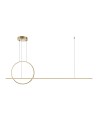 Maytoni Halo Lampa Wisząca LED 40W 2100lm Mosiądz MOD247PL-L49BSK