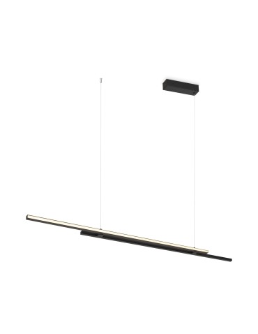 Maytoni Halo Lampa Wisząca Pozioma LED 48W 2200lm Czarny MOD005PL-L48BK