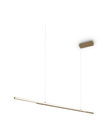 Maytoni Halo Lampa Wisząca Pozioma LED 48W 2200lm Mosiądz MOD005PL-L48BSK