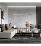 Lampy wiszące - Maytoni Halo Lampa Wisząca Pozioma LED 48W 2200lm 4000K Czarny MOD005PL-L36BK - product 2