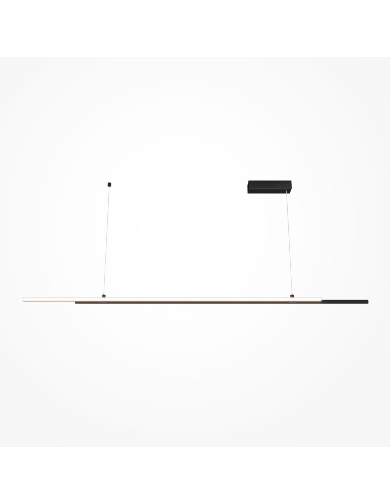 Maytoni Halo Lampa Wisząca Pozioma LED 48W 2200lm 4000K Czarny MOD005PL-L36BK