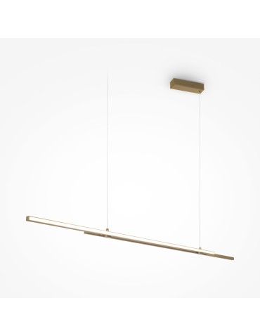 Maytoni Halo Lampa Wisząca Pozioma LED 48W 2200lm 4000K Mosiądz MOD005PL-L36BSK