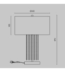 Maytoni Impressive Lampa Stołowa 1xE27 40W Złoty MOD151TL-01G Maytoni Impressive Lampa Stołowa 1xE27 40W Złoty MOD151TL-01G