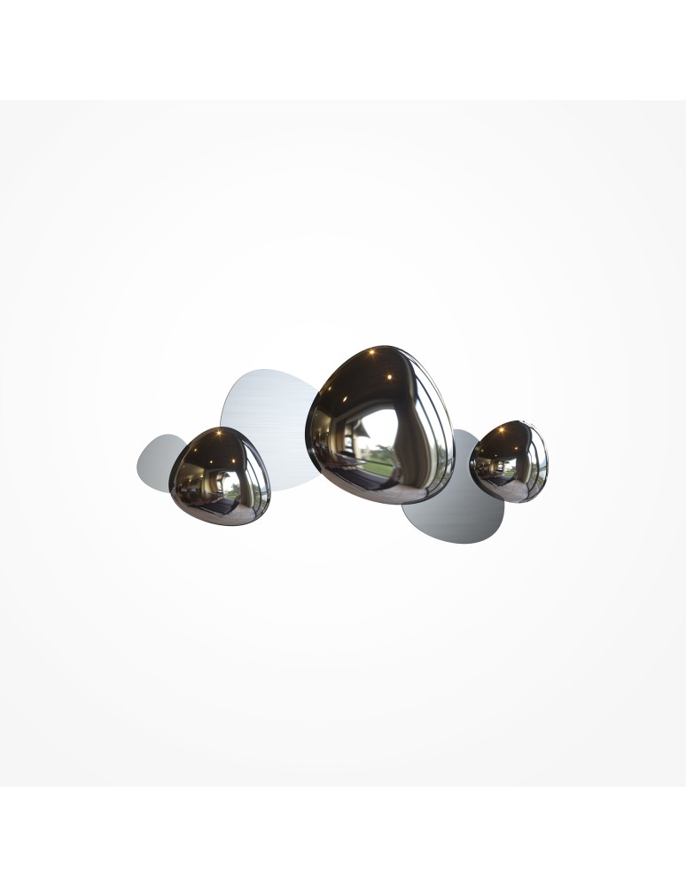 Kinkiety LED - Maytoni Jack-stone Kinkiet Designerski LED 13W 550lm 3000K Nikiel MOD314WL-L13N3K - product kolory-swiatla.pl 2