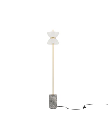 Maytoni Kyoto Lampa Podłogowa LED 11W 1300lm 3000K Złoty, Szary MOD178FL-L11G3K