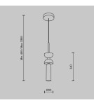 Maytoni Kyoto Lampa Wisząca 1xG9 28W Czarny MOD178PL-01B Maytoni Kyoto Lampa Wisząca 1xG9 28W Czarny MOD178PL-01B
