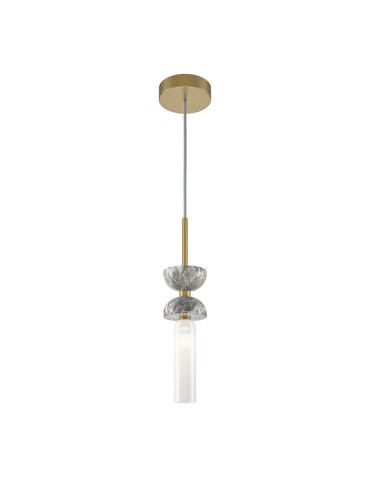 Maytoni Kyoto Lampa Wisząca 1xG9 28W Złoty, Szary MOD178PL-01GR
